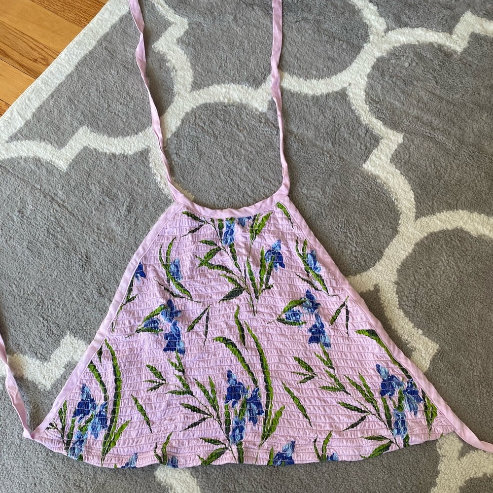 Pink tie back top